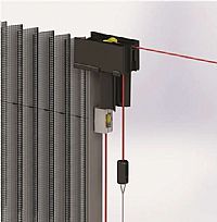 Σήτα συρόμενη πλισέ με ανοξείδωτο συρματόσχοινο μονόφυλλη 1200Χ2400