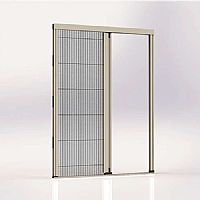 Σήτα συρόμενη πλισέ με ανοξείδωτο συρματόσχοινο αμφίπλευρη 1600Χ2200