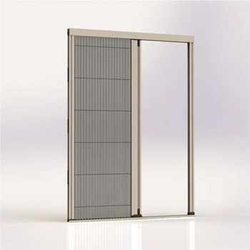 Σήτα συρόμενη πλισέ με ανοξείδωτο συρματόσχοινο αμφίπλευρη 1400Χ2400