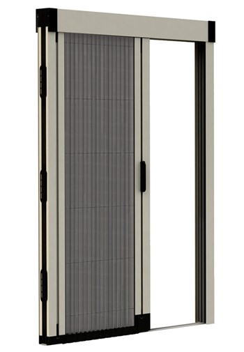 Σήτα συρόμενη πλισέ μονόφυλλη με ερπύστρια 1400Χ2400