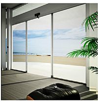 Σήτα συρόμενη με ίσιο πανί και ερπύστρια μονόφυλλη 1200Χ2200